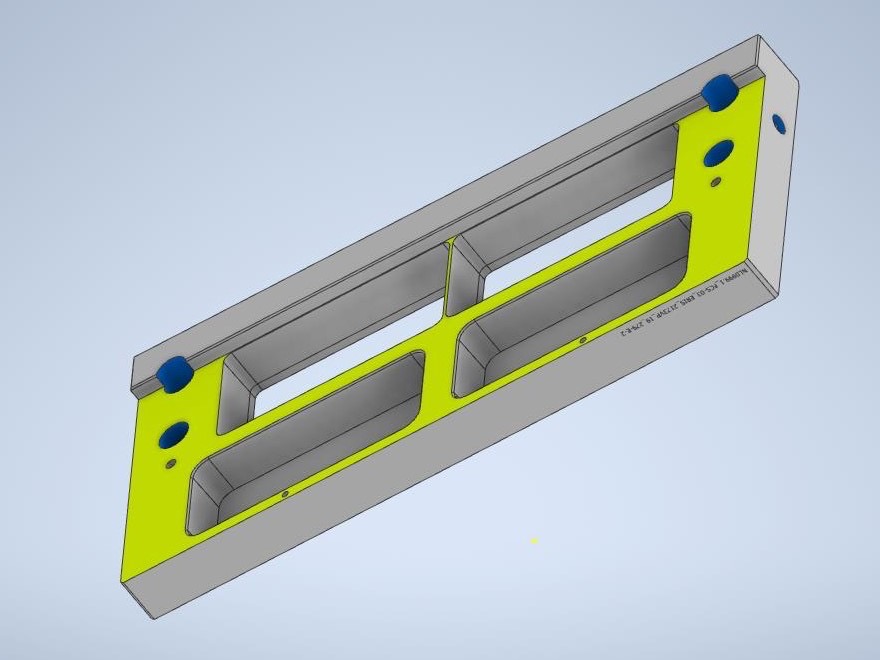 Összetett keretgeometria – CAD-modellnézet