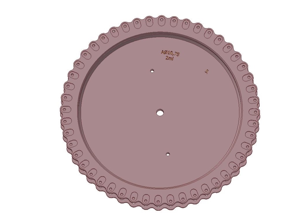 Körkörösen ismétlődő részletek – CAD-modellnézet